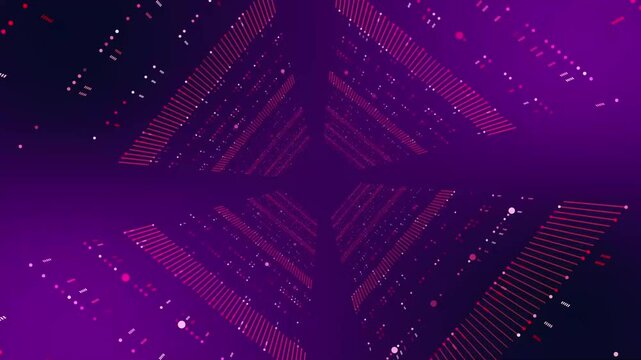 Intricate interconnections a captivating digital art of dark purple and red lines