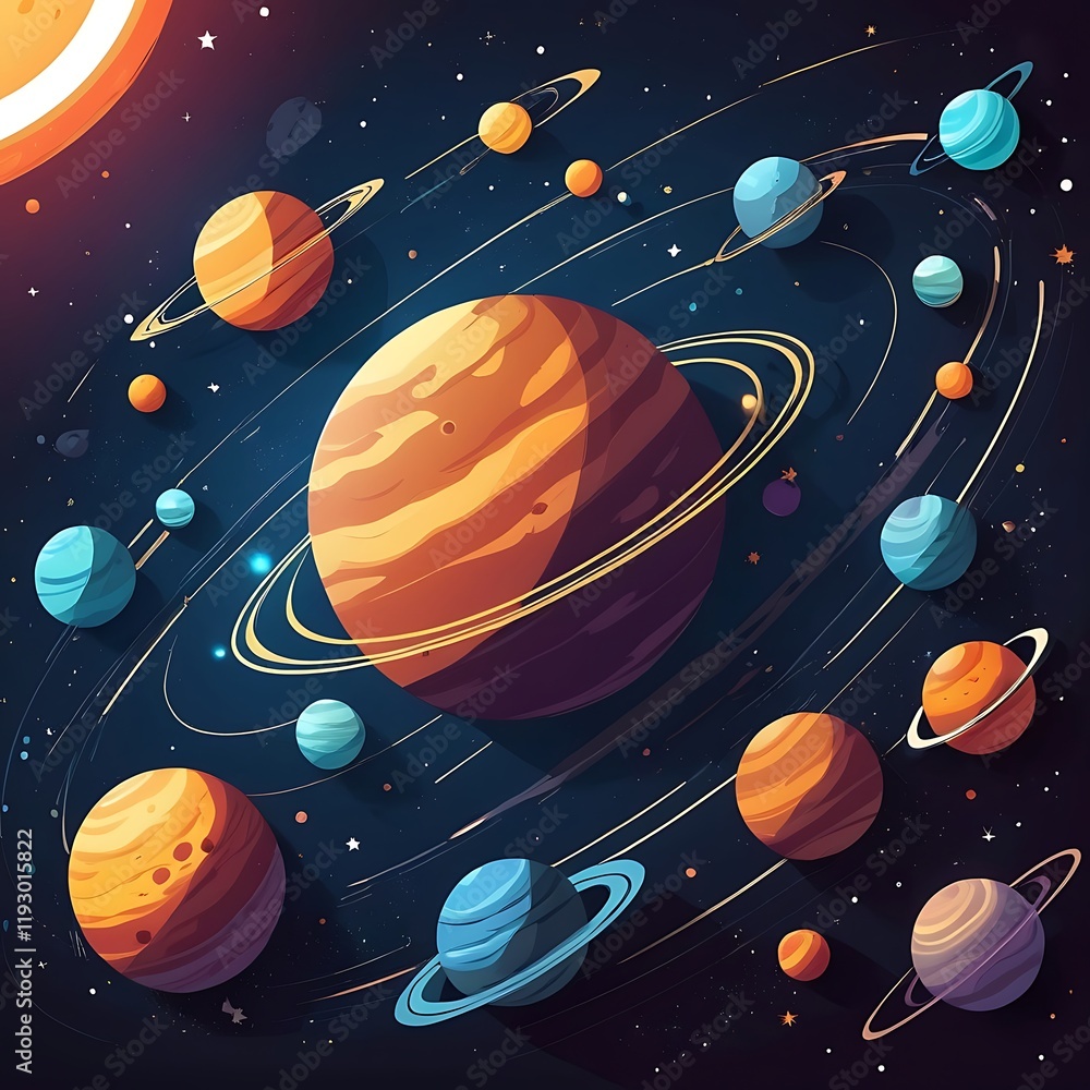 Poster modern and abstract vector design