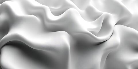 Obraz premium White fabric, soft folds, draped texture, background, design