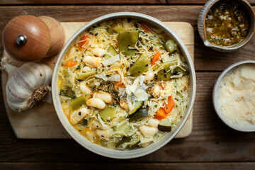 soupe au pistou provençale légumes et basilic