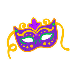 Carnival mask icon vector isolated on white background for your web and mobile app design, Carnival mask logo concept