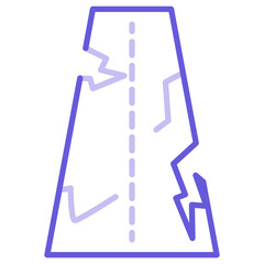 Road Crack Icon