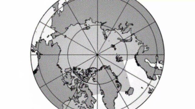 Animation of Arctic Circle and North Polar Region. 