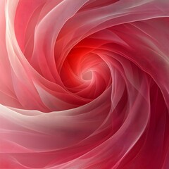 Obraz premium Abstract pastel pink and red swirling background with subtle heart shapes blended in.
