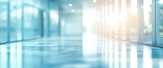 Modern Bright Corridor with Natural Light in Contemporary Building Featuring Sleek Design, Open Space and Professional Ambiance for Business and Leisure Activities
