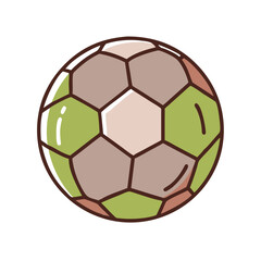 Fototapeta premium Soccer ball icon on a white background