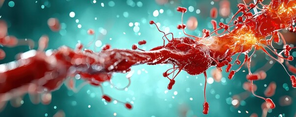 Intricate Visualization of Human Blood Vessel