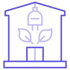 Eco Solar Home Icon