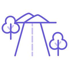 Road Landscape Icon