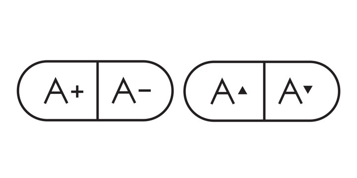 vector symbol icon button increase decrease zoom in zoom out collection.