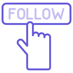 Fototapeta premium Follow Icon