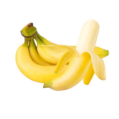 Banana cutout, full depth of field.