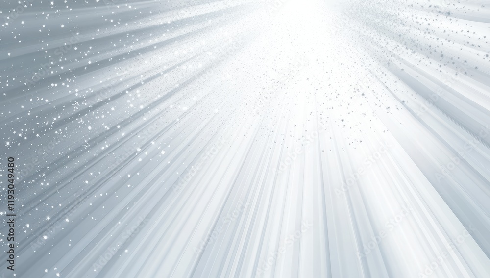 Poster soft ethereal background with rays of light and glittering particles creating a dreamy and magical a