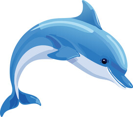 Fototapeta premium dolphin isolated ai generative