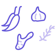 Obraz premium Spices Icon