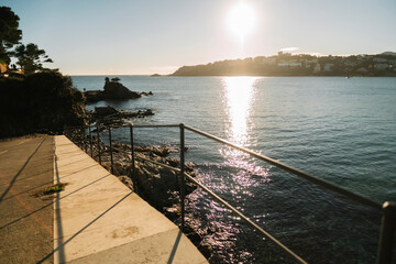 Obraz premium sunset over the sea