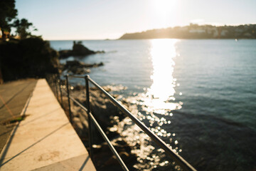 Obraz premium sunset on the lake