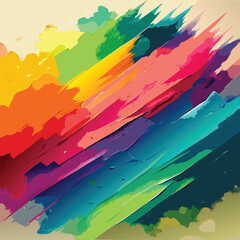 vibrant watercolor design, labeled vector art illustration.