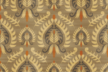 damask seamless pattern, motif, fabric, wallpaper, background, etc.