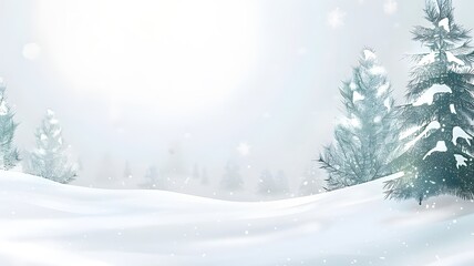 Obraz premium Blue Snowflakes and Frosty Pine Branches Arranged in Symmetrical Patterns: Abstract Background with Copy Space for Festive or Winter Themes. Kaleidoscope of Icy Designs, Illuminated by Bright Light at