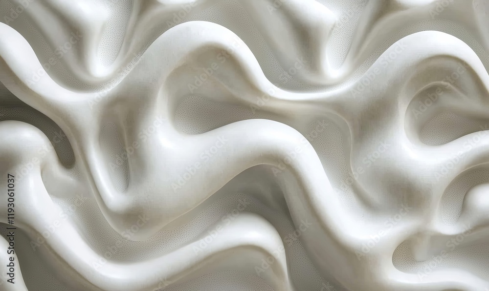 Poster abstract white wavy textured background for design projects, presentations, or websites.