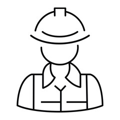 Worker icon vector illustration. Factory Worker icon vector. 