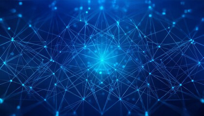 Fototapeta premium Abstract Geometrical Shapes Connection And Web Concept. Digital, Communication And Technology Network Background