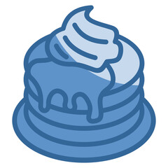 Pancake Stack Icon Element For Design