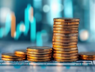 Investment strategies and financial growth insights urban office stock image professional setting close-up view