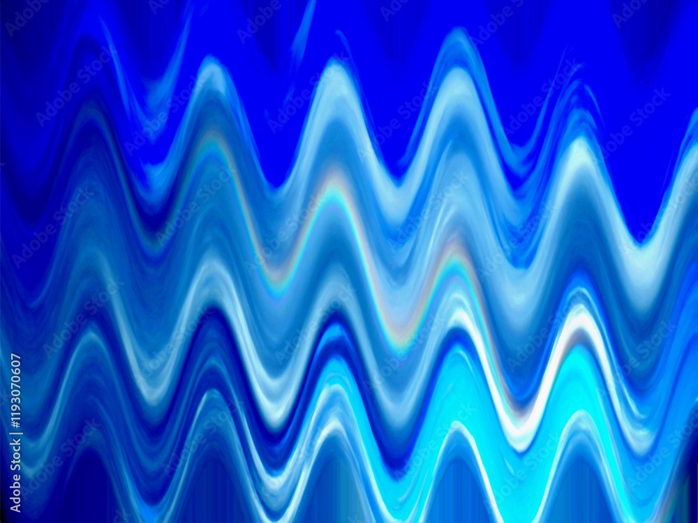 Poster abstract waves with shades of blue color and white and with with blur effect. topics: water in motio