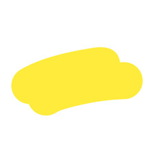 Hand drawn yellow highlight marker line for text