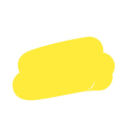 Hand drawn yellow highlight marker line for text