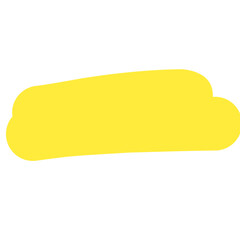 Hand drawn yellow highlight marker line for text