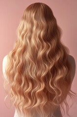 Naklejka premium Mannequin Head with shoulder with a long curly blonde wig