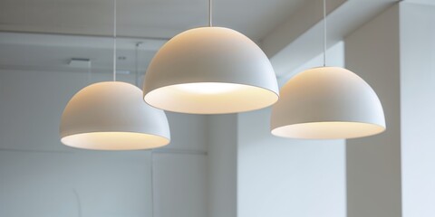 Stylish Interior Lighting Design with Hanging Lamps