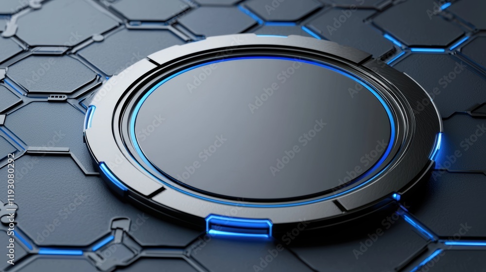 Poster futuristic digital backup systems with secure access and innovative design