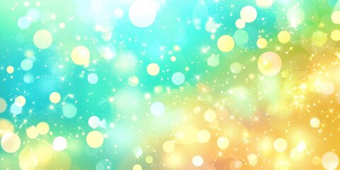 Obraz premium Bright yellow and blue background with many small circles