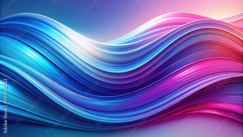 Aufkleber Abstract Colorful Swirling Wave Background Design with Vibrant Hues and Smooth Curves