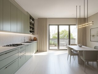 An inviting space perfect for both cooking and entertaining.