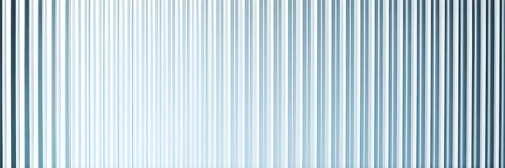 Seamless corrugated ribbed transparent glass texture.	