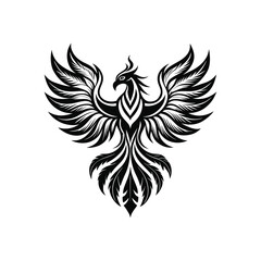 Obraz premium Phoenix Mythology Bird Vector Illustration Design
