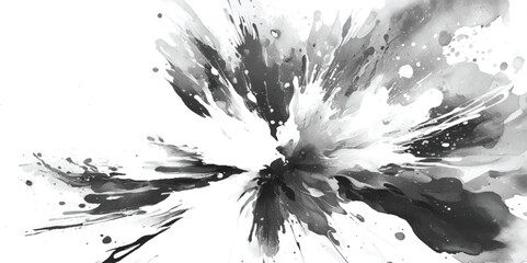 Vector stylish white watercolor paint stains background. background.