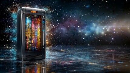 Obraz premium Vibrant Computer Case Design