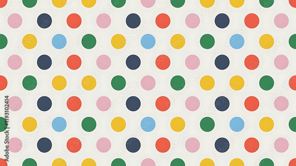 Poster colorful polka dots pattern background for versatile business applications, can be used in many occa