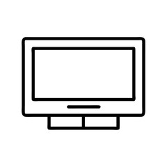 tv mounted on wall icon, tv mounted on wall line art - simple line art of tv mounted on wall, perfect for tv mounted on wall logos and icons and themed design