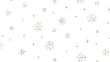 Elegant white background with golden snowflake pattern for festive business use