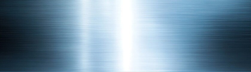 Obraz premium Dynamic light trails on sleek brushed steel create a futuristic background for modern design elements