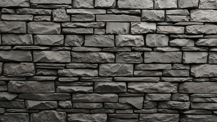 Obraz premium dark gray and light gray brick wall