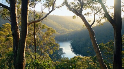 Obraz premium morning in the mountains