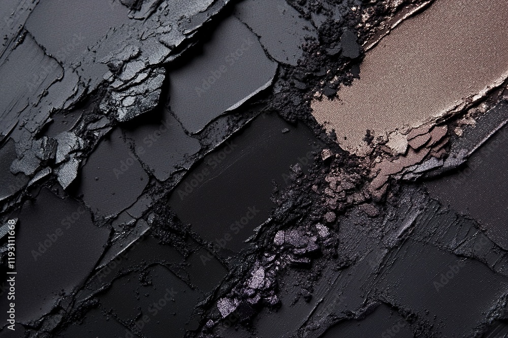 Poster sophisticated abstract background with smokey eyeshadow blends creating a bold and elegant visual co